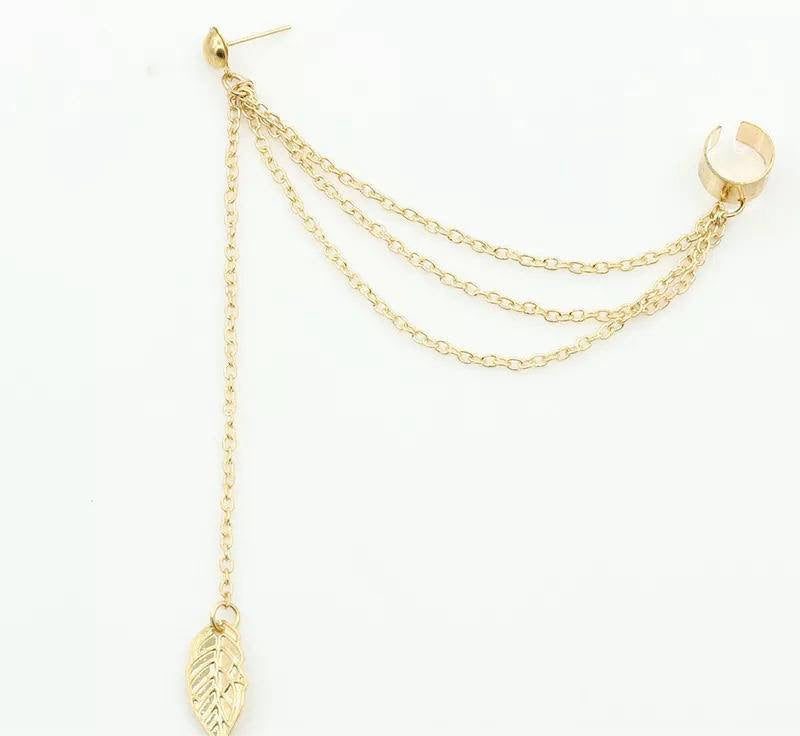 π 2 Pcs Leaf Design Ear Clips π | Gold & Silver Plated Fashion Earrings β¨