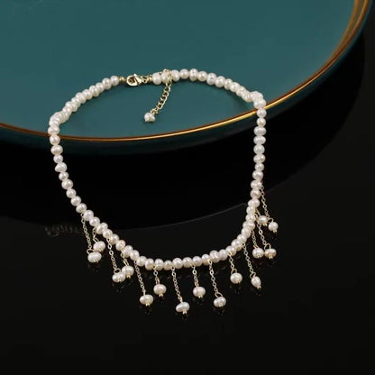 🤍 Beautiful Pearl Necklace Set ✨ | Stylish Jewelry for Girls 💎